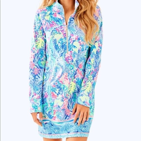 Lilly Pulitzer UPF 50 Mermaid Cove Skipper Dress - Picture 1 of 9